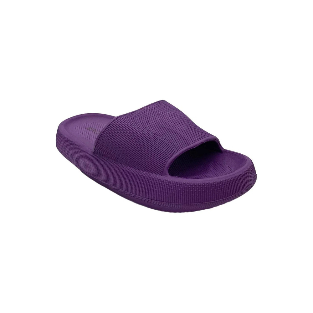 BRONAX Women's Pillow Sandals Purple - Medium